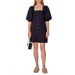 NEW MAGALI PASCAL dixon square neck dress in black